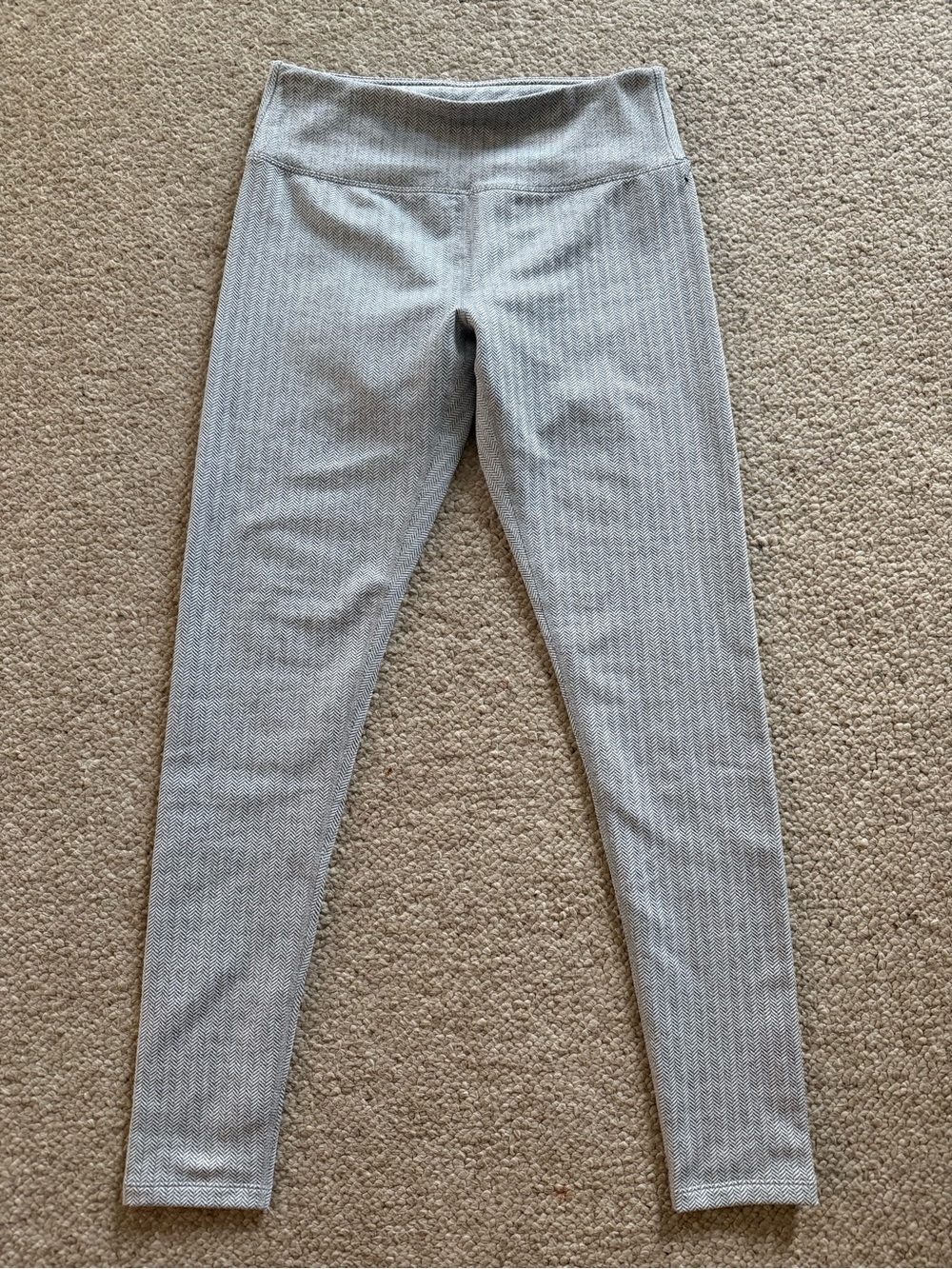 Kyodan Light Gray Textured Active Leggings